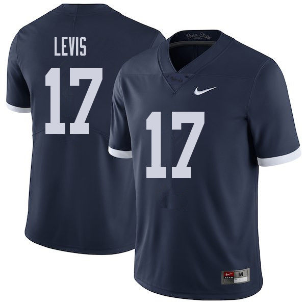 Men #17 Will Levis Penn State Nittany Lions College Throwback Football Jerseys Sale-Navy